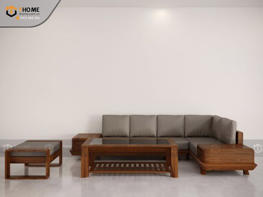 Sofa DW chân vuông màu óc chó SFĐ-20SN