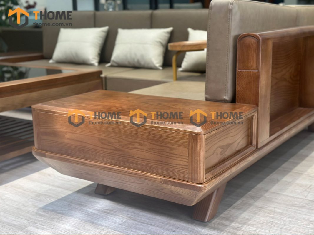 Sofa DW chân vuông màu óc chó SFĐ-20SN