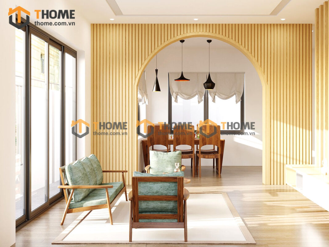 Sofa Cogo Gỗ Sồi Tự Nhiên Màu Óc Chó 1.8m SFN-08SN