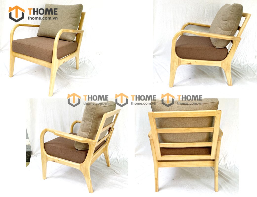 Sofa Cogo có tay màu tự nhiên 1.6m SFN-09SN