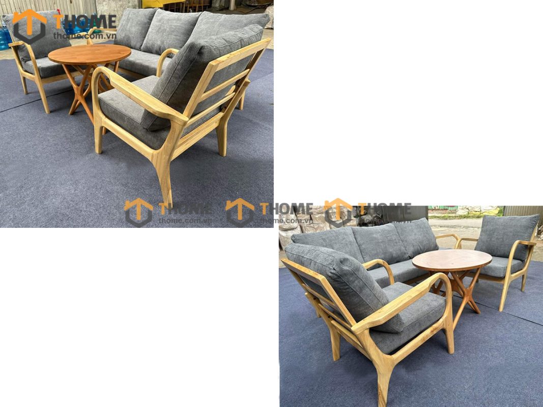 Sofa Cogo có tay màu tự nhiên 1.6m SFN-09SN