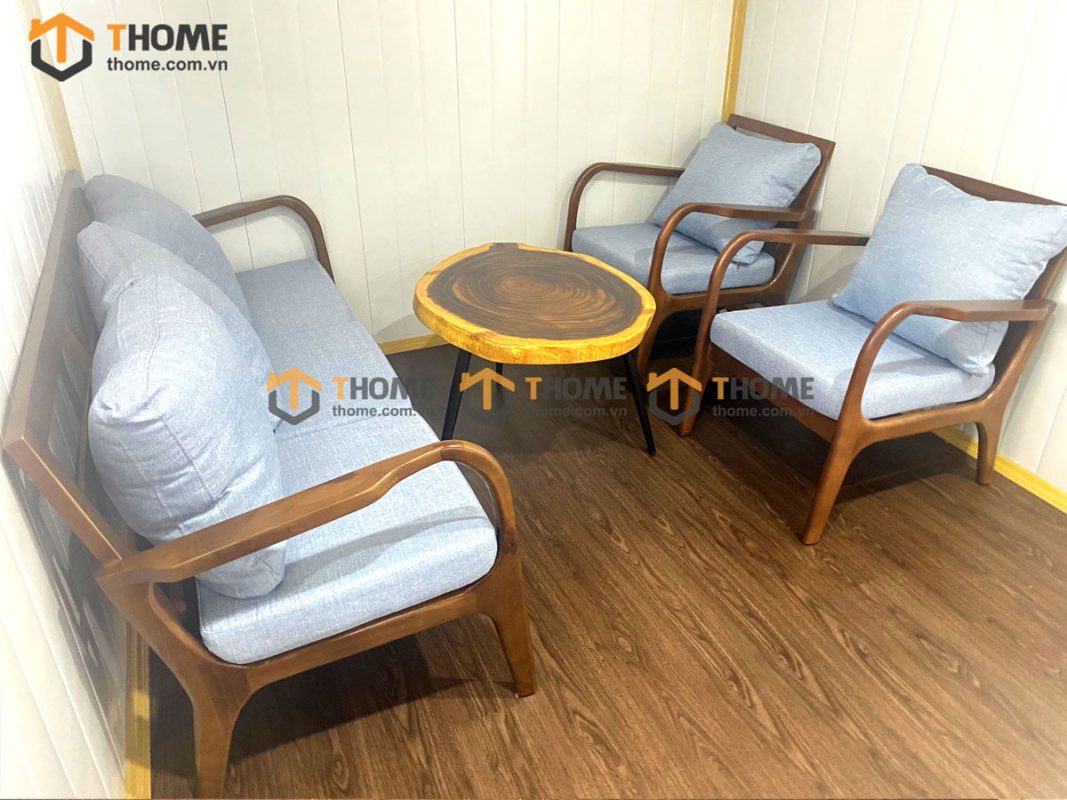 Sofa Cogo có tay màu óc chó 1.6m SFN-10SN