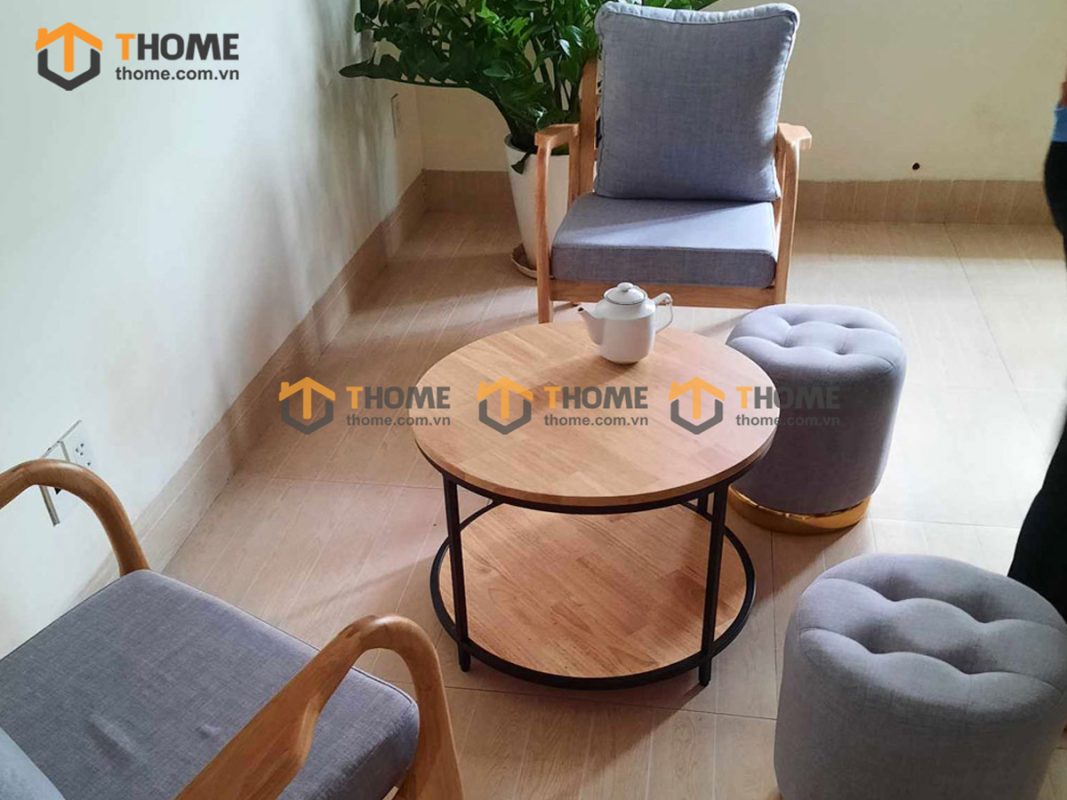 Sofa Cogo có tay màu óc chó 1.6m SFN-10SN