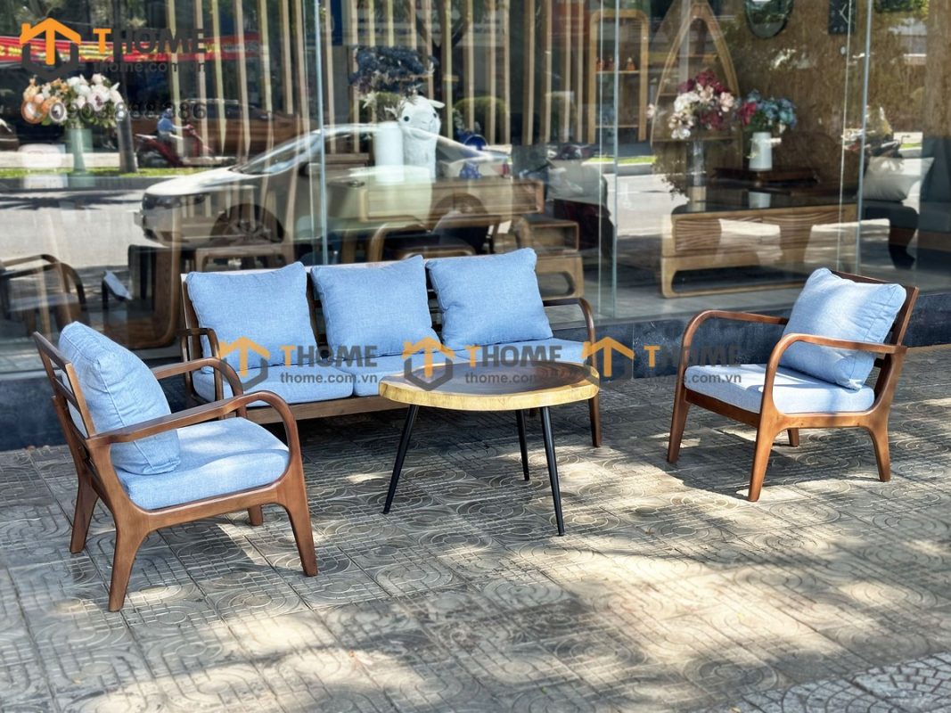 Sofa Cogo có tay màu óc chó 1.6m SFN-10SN