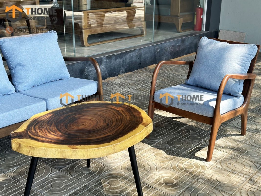 Sofa Cogo có tay màu óc chó 1.6m SFN-10SN