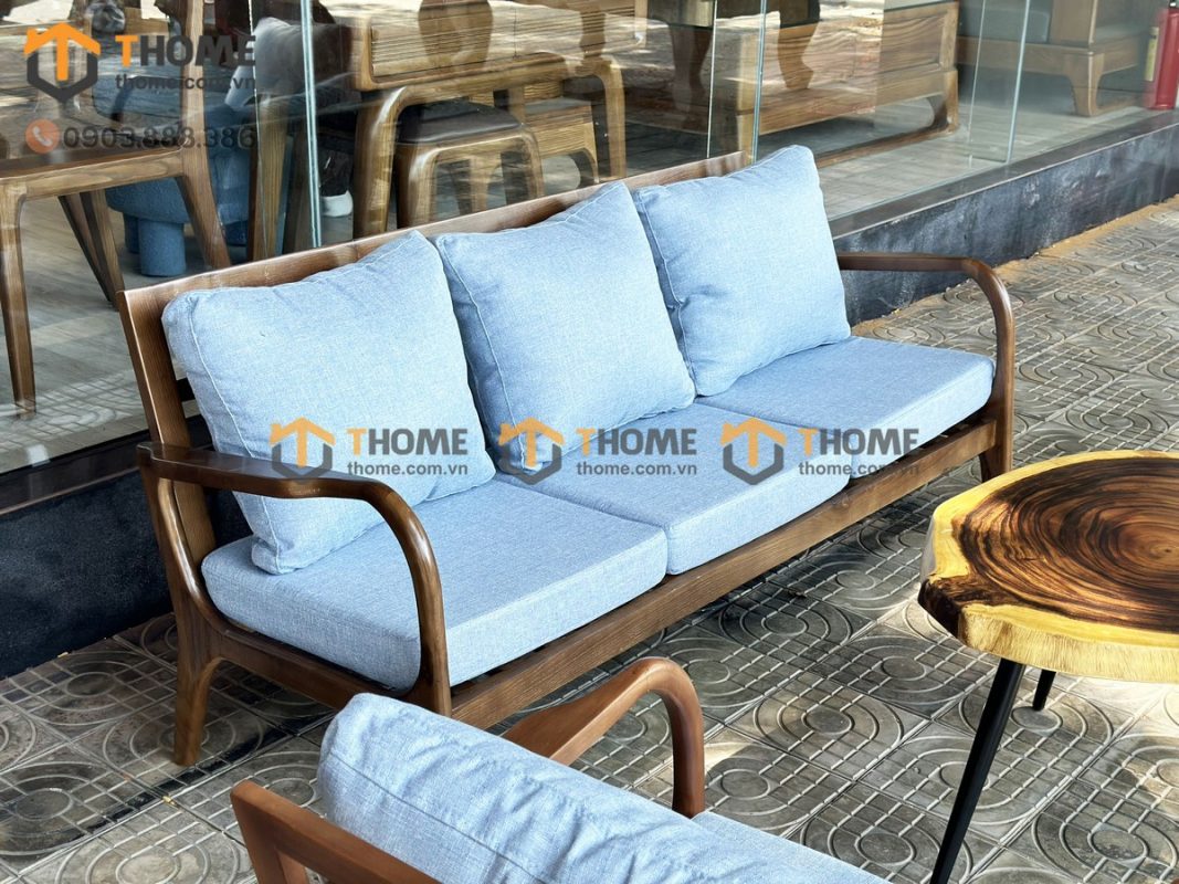 Sofa Cogo có tay màu óc chó 1.6m SFN-10SN