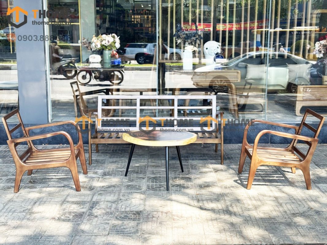Sofa Cogo có tay màu óc chó 1.6m SFN-10SN