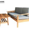 Sofa băng Como màu tự nhiên 1.75m SFT-06SM