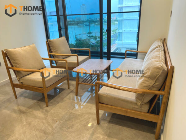 Sofa Daisy Gỗ Sồi Tự Nhiên Màu Tự Nhiên 1.8m SFT-16SN