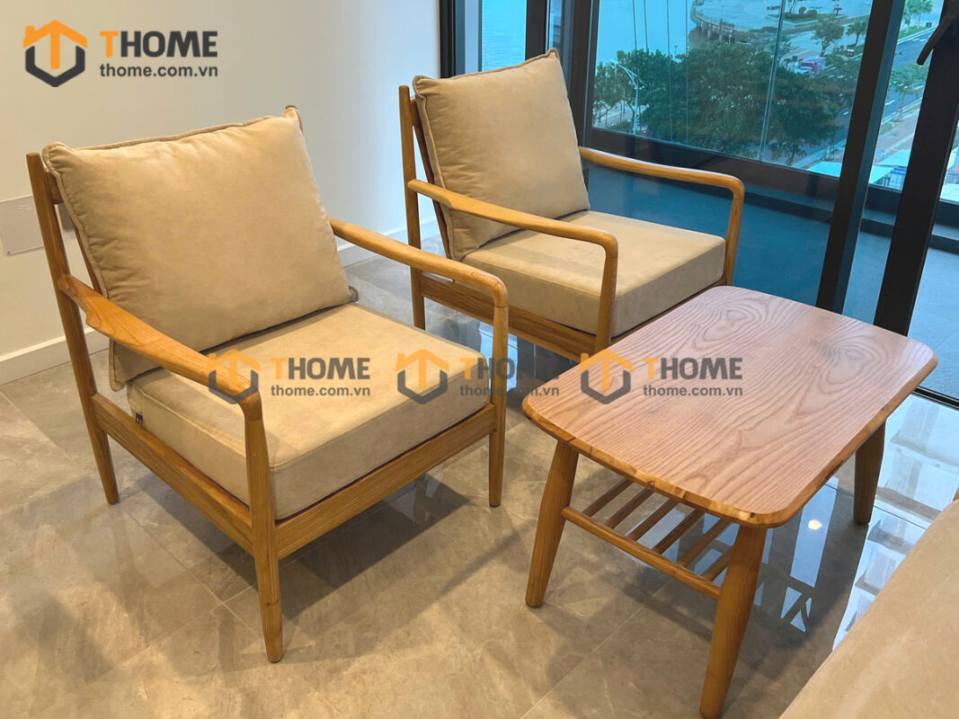 Sofa Daisy Gỗ Sồi Tự Nhiên Màu Tự Nhiên 1.8m SFT-16SN