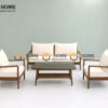 Sofa Daisy Gỗ Sồi Tự Nhiên Màu Óc Chó 1.8m SFT-17SN