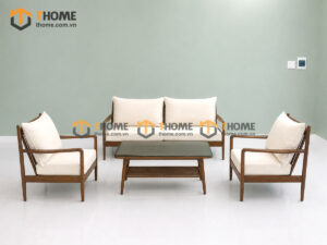 Sofa Daisy Gỗ Sồi Tự Nhiên Màu Óc Chó 1.8m SFT-17SN