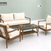 Sofa Daisy Gỗ Sồi Tự Nhiên Màu Óc Chó 1.8m SFT-17SN