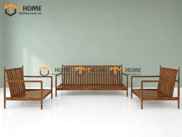 Sofa Daisy Gỗ Sồi Tự Nhiên Màu Óc Chó 1.8m SFT-17SN