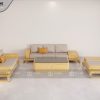 Sofa Michael Kors đối chân xoắn màu tự nhiên SFĐ-01SN