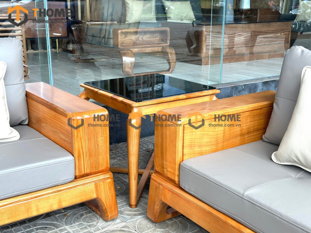 Sofa đối Bulova chân vuông màu tự nhiên SFĐ-03SN
