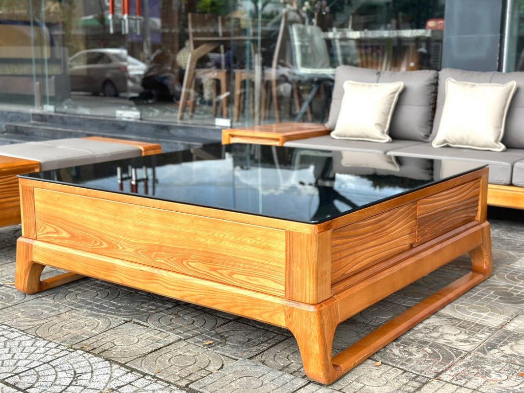 Sofa đối Bulova chân vuông màu tự nhiên SFĐ-03SN