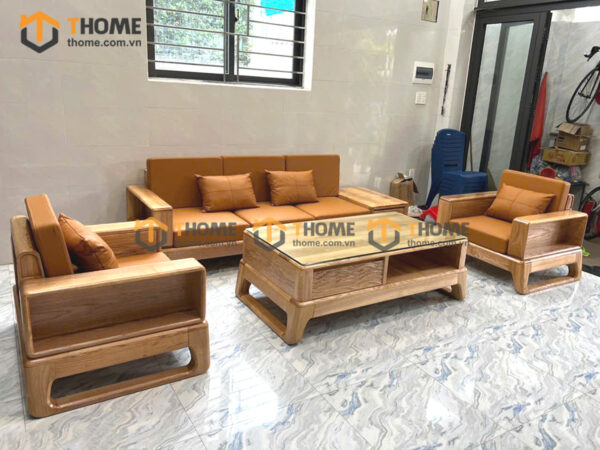 Sofa Đối Bulova Gỗ Sồi Tự Nhiên Chân Vuông Màu Tự Nhiên SFĐ-03SN
