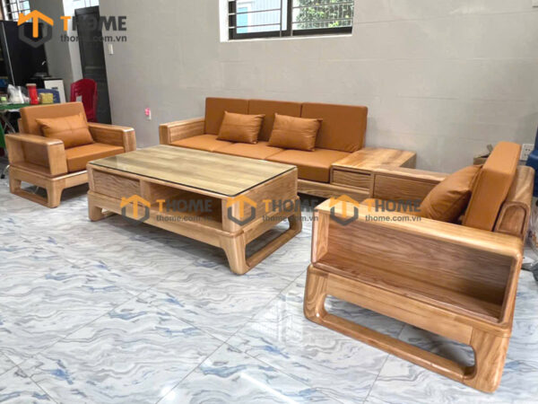 Sofa Đối Bulova Gỗ Sồi Tự Nhiên Chân Vuông Màu Tự Nhiên SFĐ-03SN