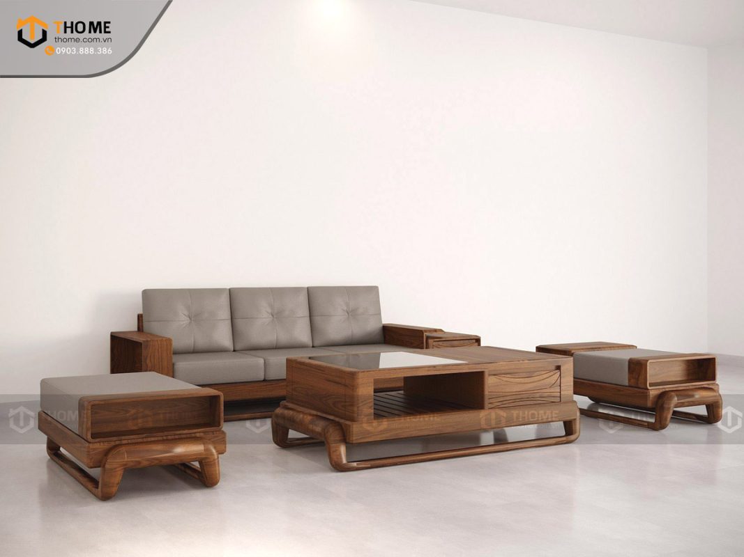Sofa Baby-G chân đùi gà màu óc chó SFĐ-10SN