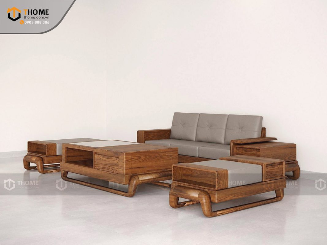 Sofa Baby-G chân đùi gà màu óc chó SFĐ-10SN