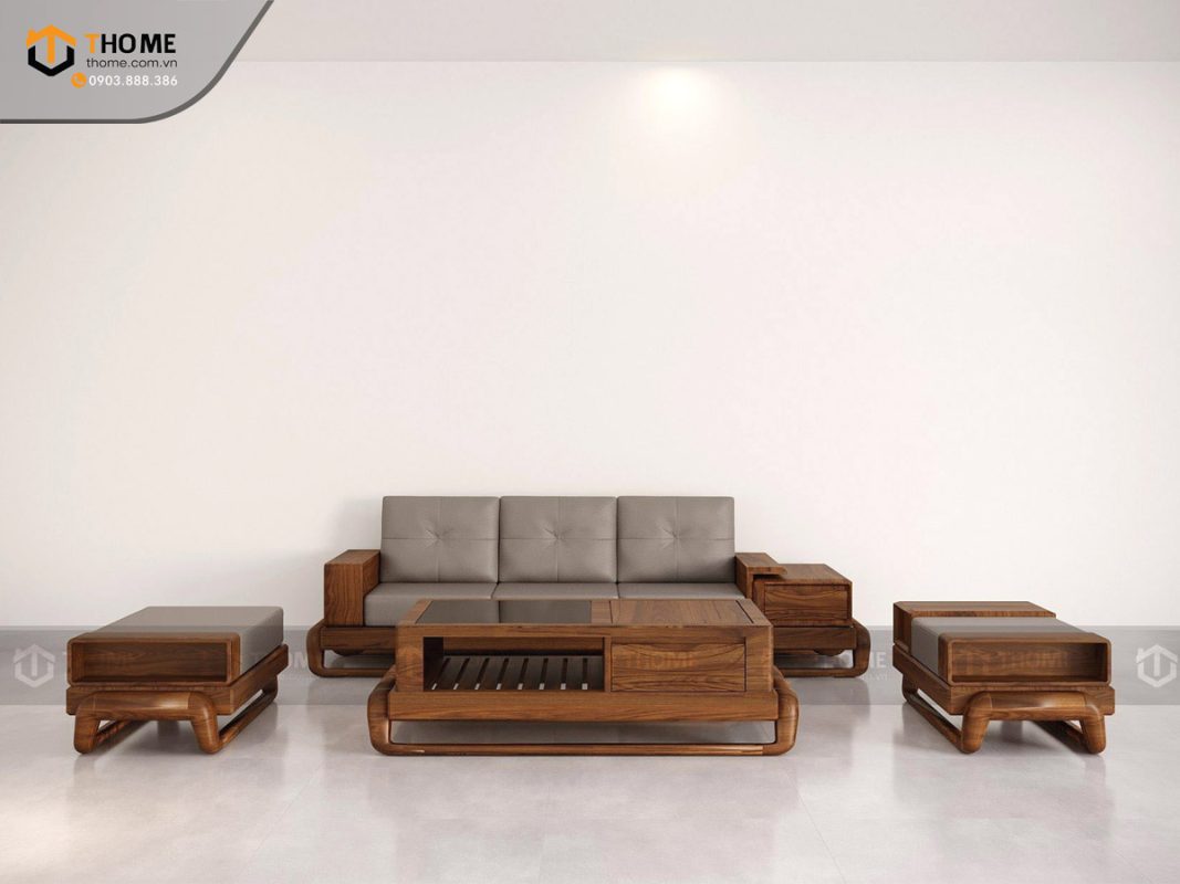 Sofa Baby-G chân đùi gà màu óc chó SFĐ-10SN