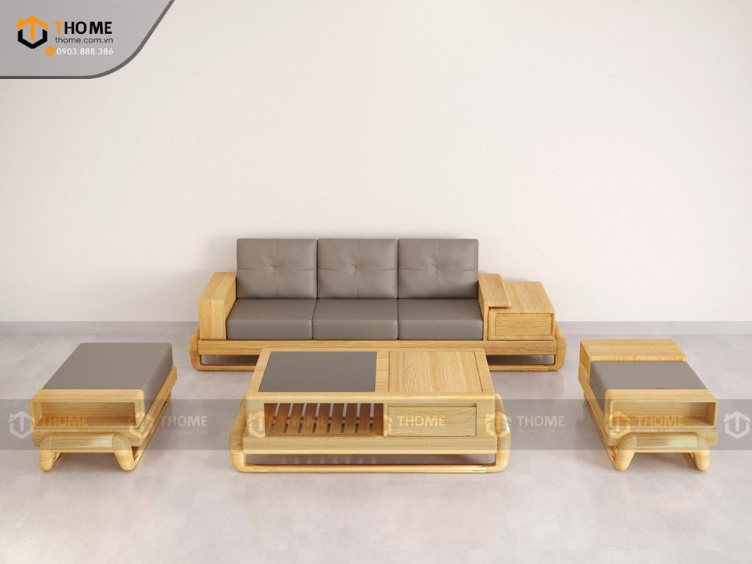 Sofa Baby-G chân đùi gà màu tự nhiên SFĐ-09SN