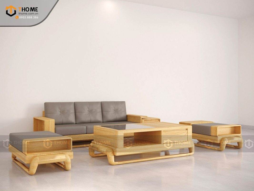 Sofa Baby-G chân đùi gà màu tự nhiên SFĐ-09SN