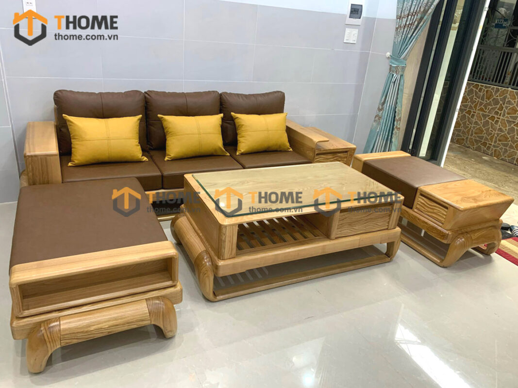 Sofa Baby-G Gỗ Sồi Tự Nhiên Chân Đùi Gà Màu Tự Nhiên SFĐ-09SN