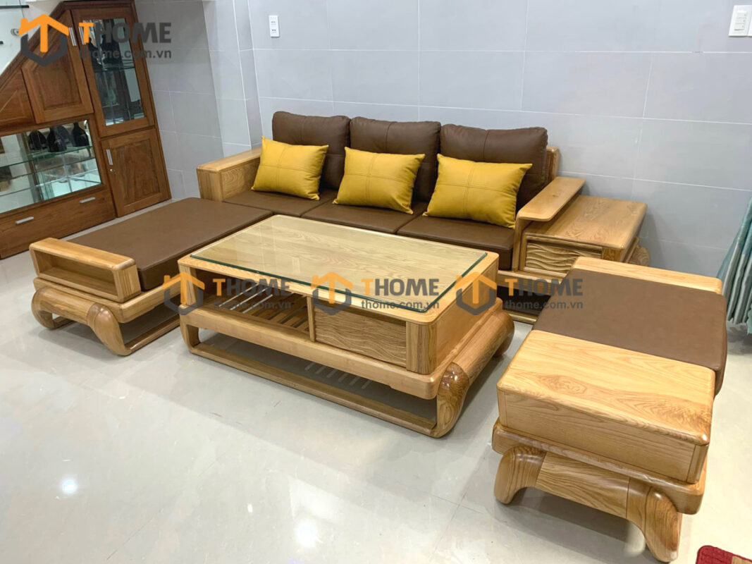 Sofa Baby-G Gỗ Sồi Tự Nhiên Chân Đùi Gà Màu Tự Nhiên SFĐ-09SN