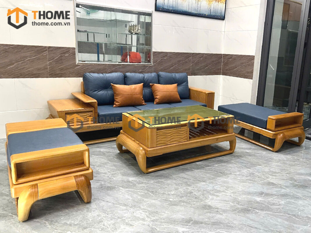 Sofa Baby-G Gỗ Sồi Tự Nhiên Chân Đùi Gà Màu Tự Nhiên SFĐ-09SN