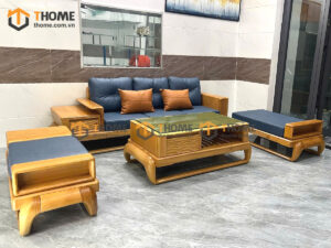Sofa Baby-G Gỗ Sồi Tự Nhiên Chân Đùi Gà Màu Tự Nhiên SFĐ-09SN
