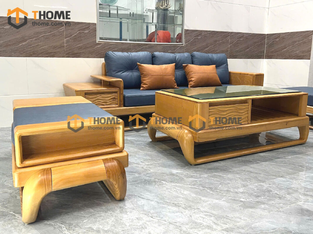 Sofa Baby-G Gỗ Sồi Tự Nhiên Chân Đùi Gà Màu Tự Nhiên SFĐ-09SN