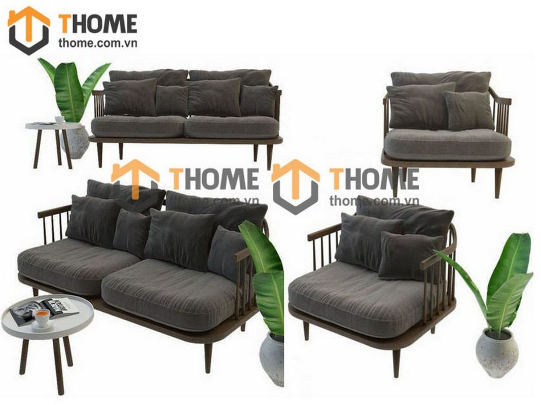 Sofa Fly màu óc chó 1.8m SFN-04SN