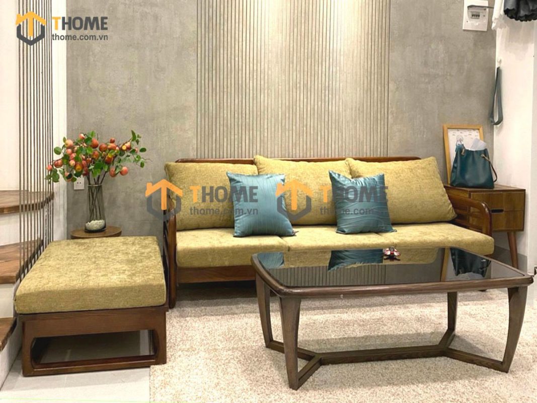 Sofa góc Mango màu óc chó SFT-06SN
