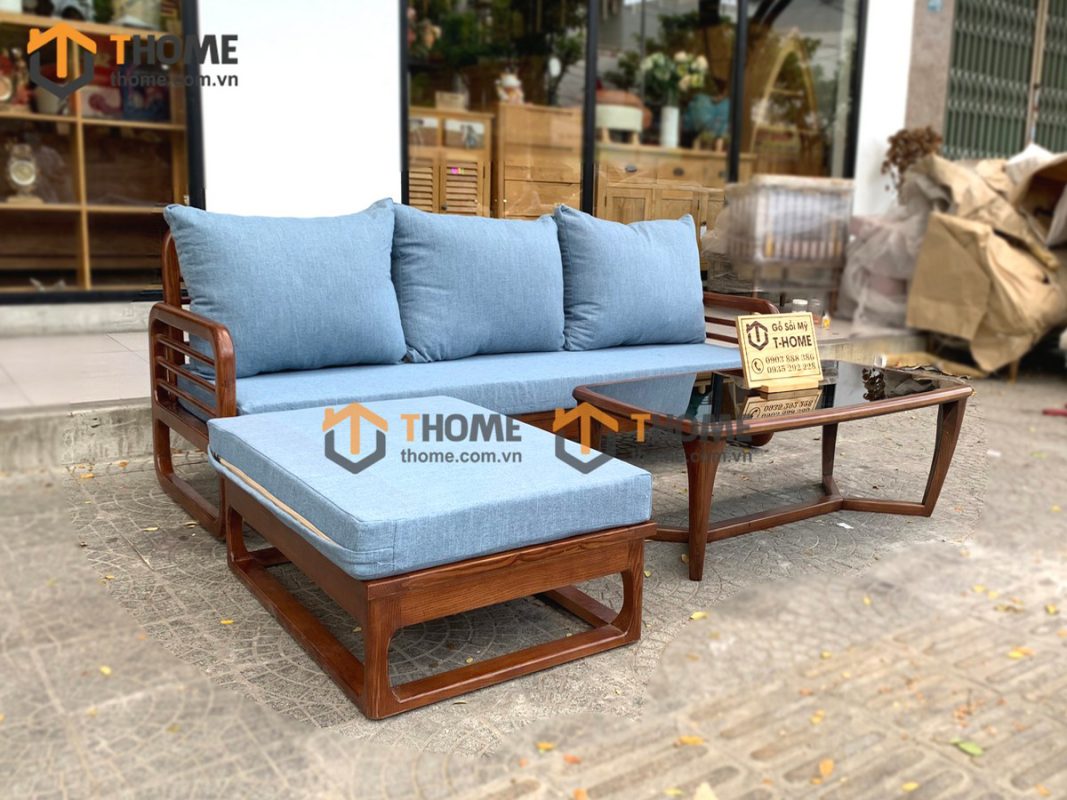 Sofa góc Mango màu óc chó SFT-06SN