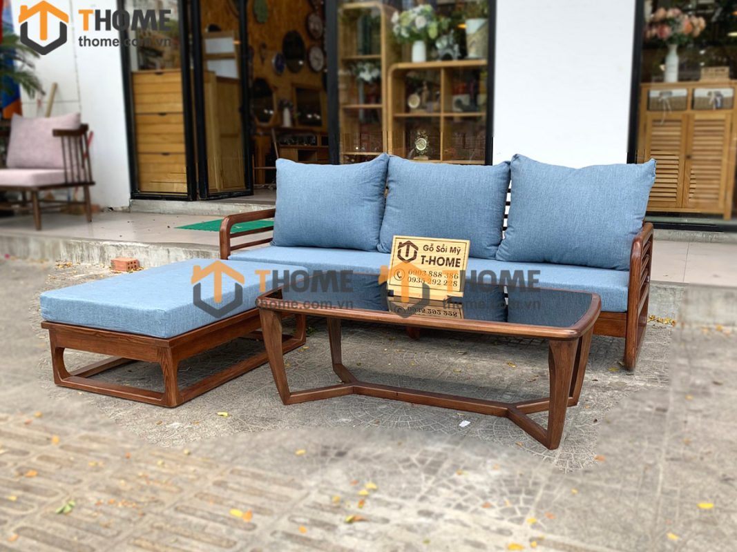 Sofa góc Mango màu óc chó SFT-06SN