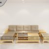 Sofa đối Bulova chân vuông màu tự nhiên SFĐ-05SN