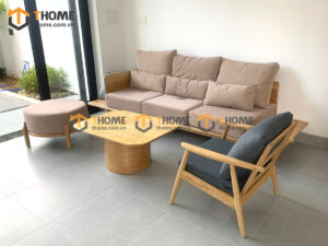 Sofa Hippy Gỗ Sồi Tự Nhiên Màu Tự Nhiên 1.8m SFN-21SN