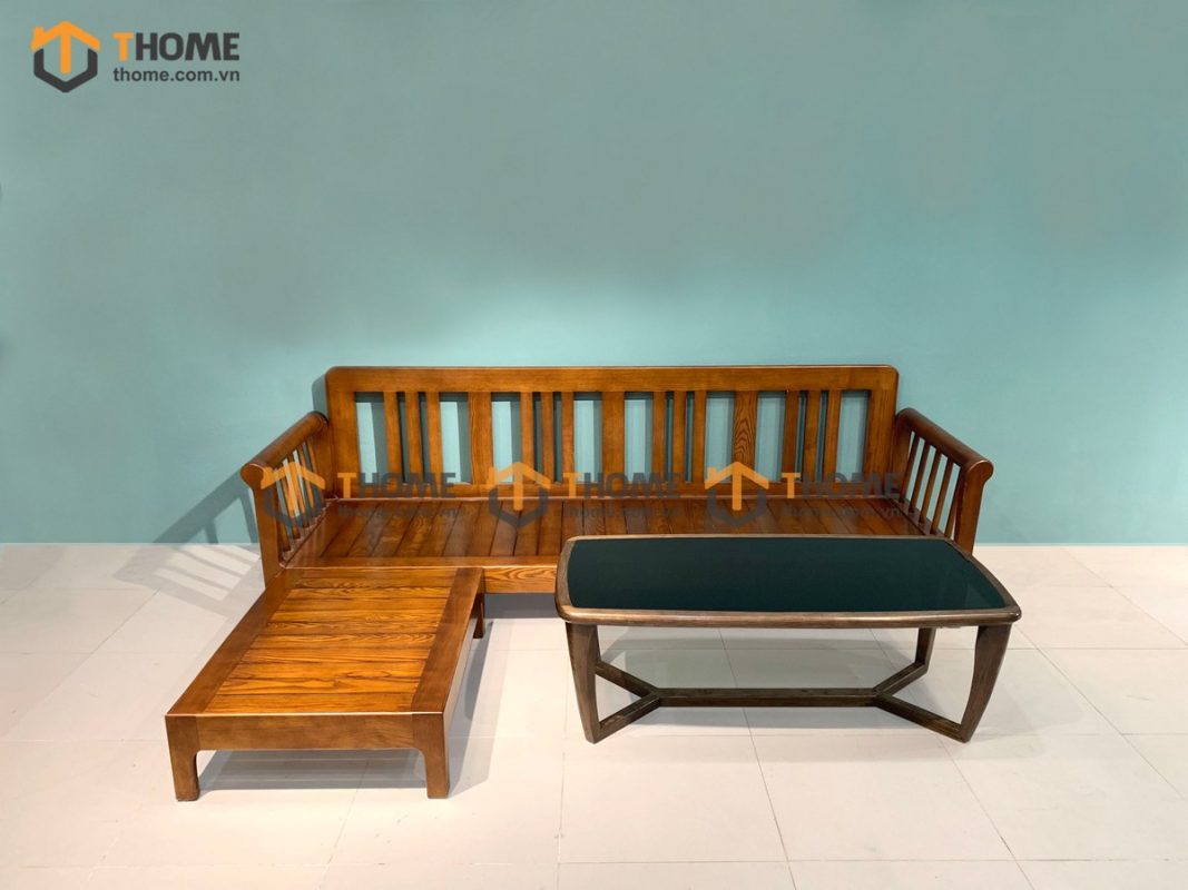 Sofa Jun góc trái màu óc chó 2.4m SFT-12SN