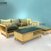 Sofa Jun màu tự nhiên góc phải 2.4m SFT-09SN
