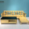 Sofa Jun màu tự nhiên góc phải 2.4m SFT-09SN
