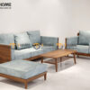 Sofa Kanta Gỗ Sồi Tự Nhiên Màu Óc Chó 2.4m SFT-21SN