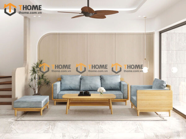 Sofa Kanta Gỗ Sồi Tự Nhiên Màu Tự Nhiên 2.4m SFT-20SN