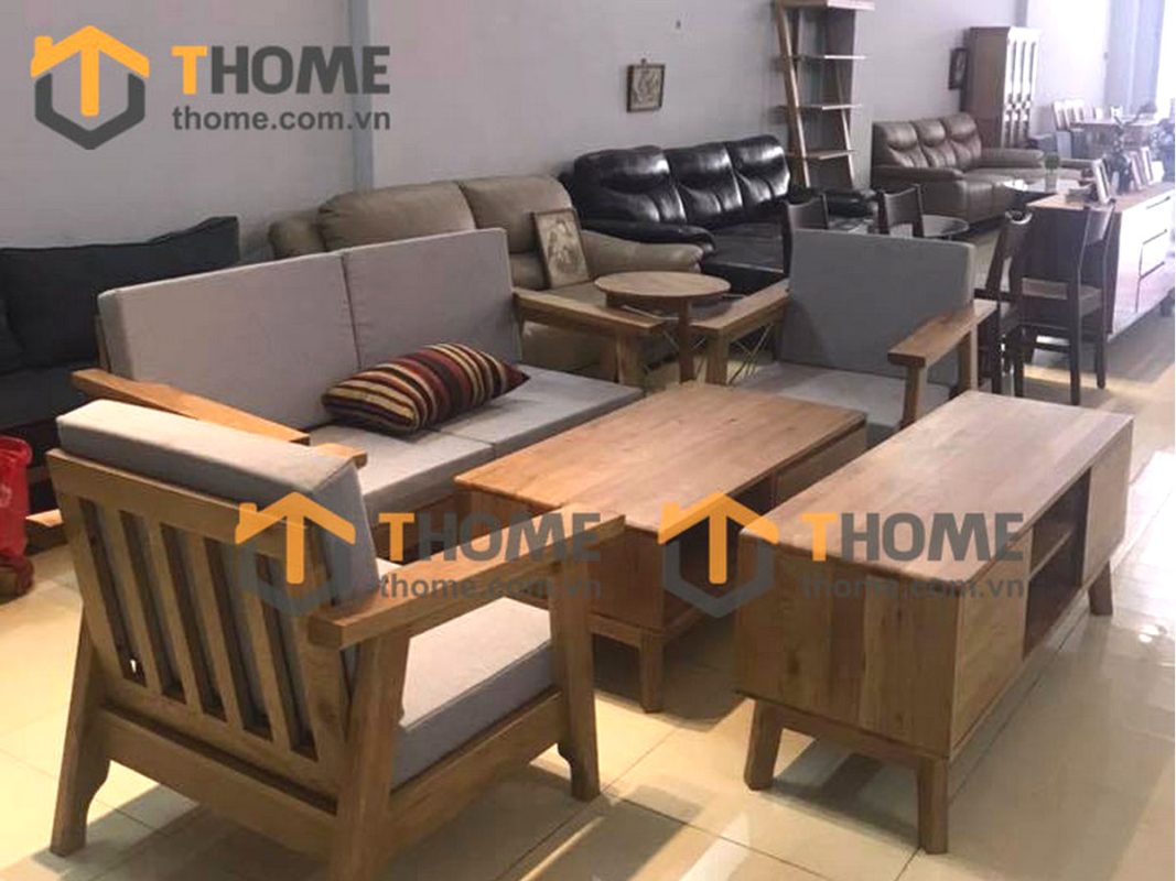 Sofa Nhật tay to màu tự nhiên 1.77m SFT-04SM