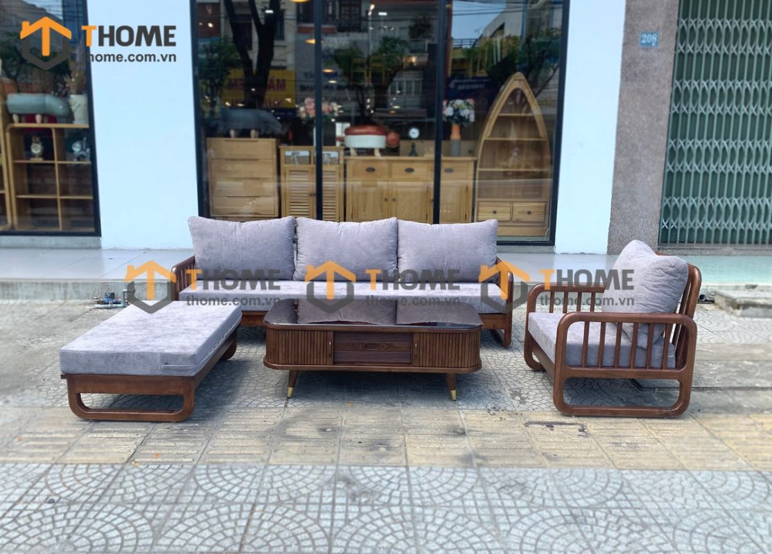 Bộ sofa Merci màu óc chó 2.3m SFT-08SN