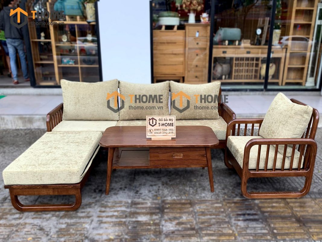 Bộ sofa Merci màu óc chó 2.3m SFT-08SN