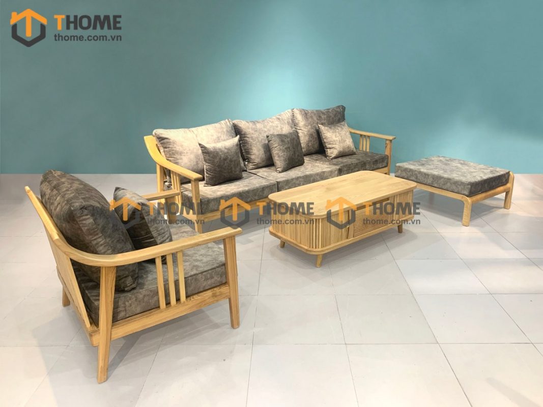 Bộ sofa góc Nova màu tự nhiên 2.4m SFT-13SN