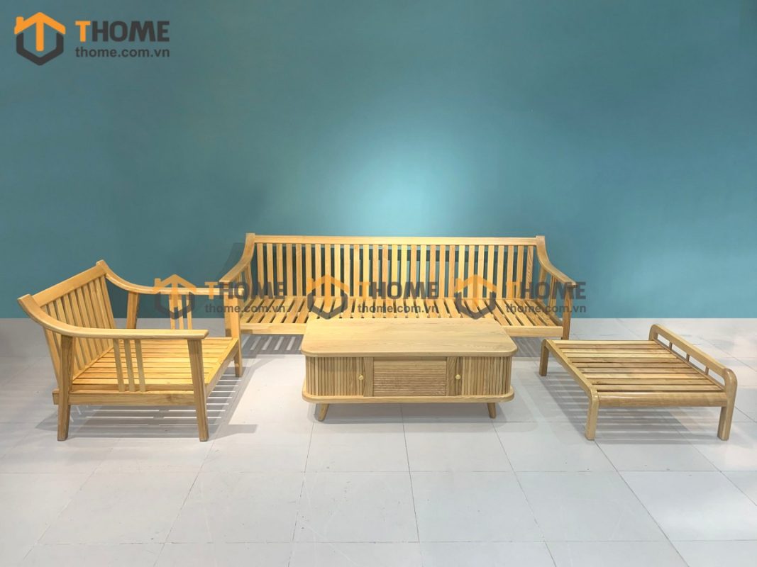 Bộ sofa góc Nova màu tự nhiên 2.4m SFT-13SN