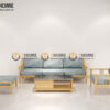 Sofa Góc Nova Gỗ Sồi Tự Nhiên Màu Tự Nhiên 2.4m SFT-13SN